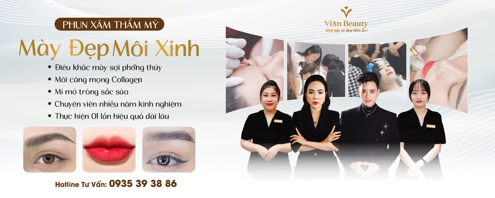 Vian Beauty phun xăm mày môi chất lượng 24