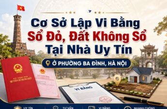 Dịch vụ lập vi bằng sổ đỏ, đất không sổ tại nhà uy tín ở phường Ba Đình, Hà Nội 1 Dịch vụ lập vi bằng sổ đỏ, đất không sổ tại nhà uy tín ở phường Ba Đình, Hà Nội 1