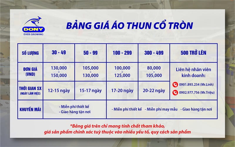 Xưởng may áo thun theo yêu cầu tại Phường Sài Gòn đẹp, rẻ 15