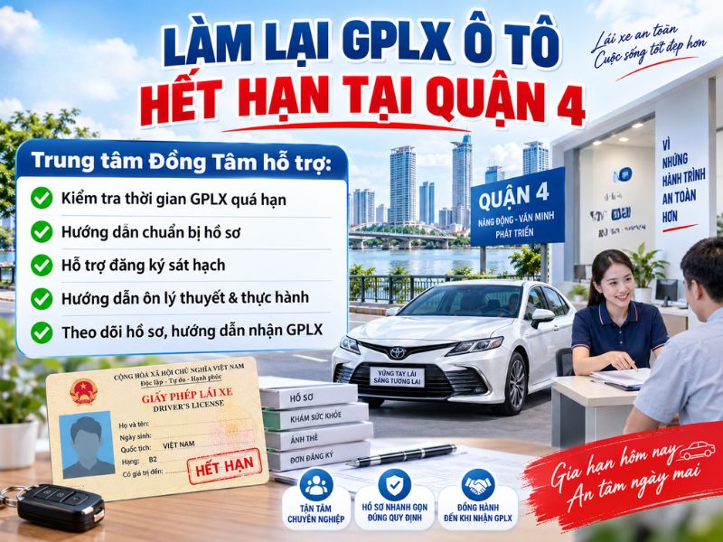 Dịch Vụ Làm Lại Giấy Phép Lái Xe Ô Tô Hết Hạn Nhanh Tại Quận 4 13